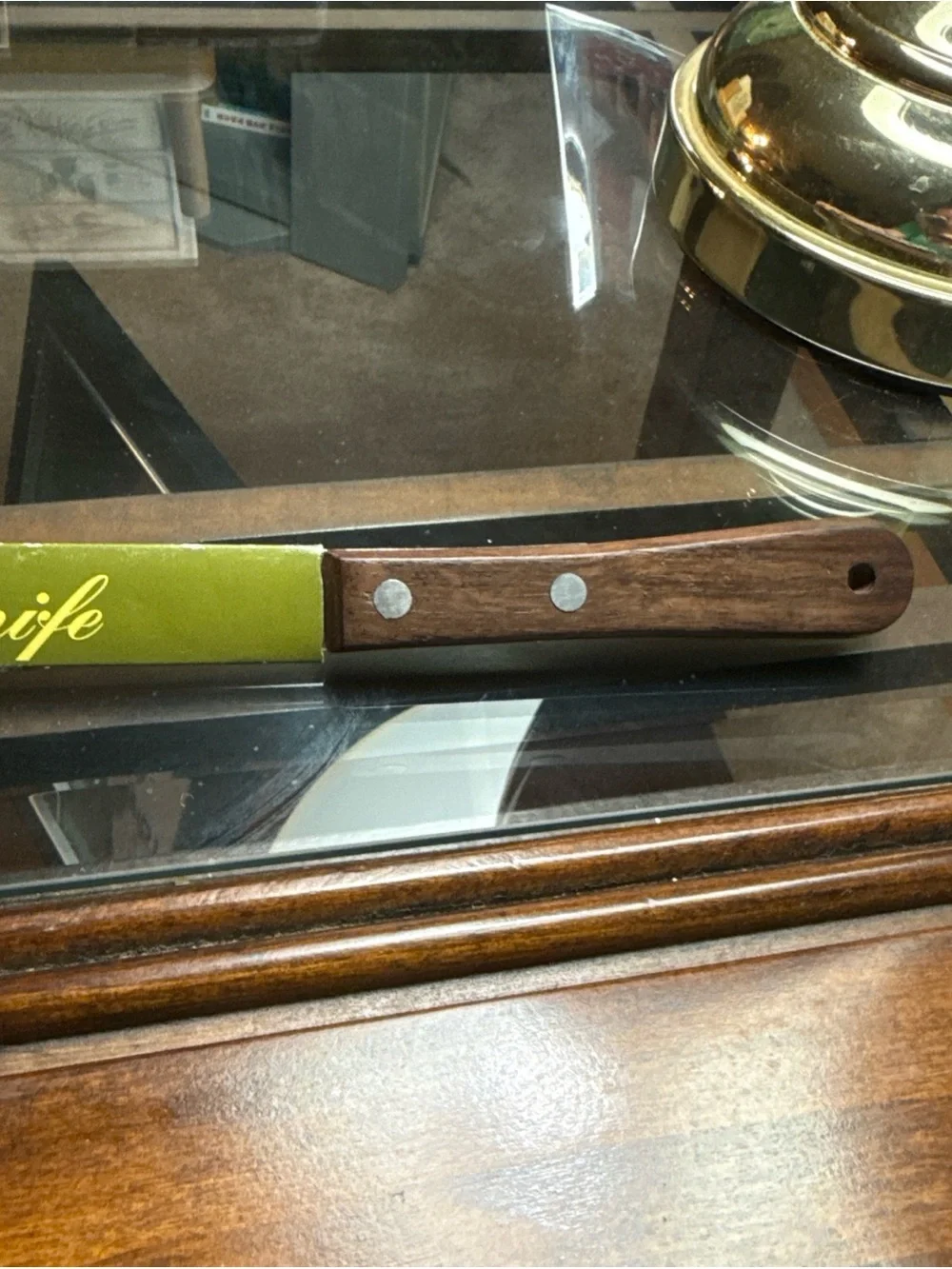 Vtg Vernco Stainless Slice All Knife Rosewood Handle Japan New
